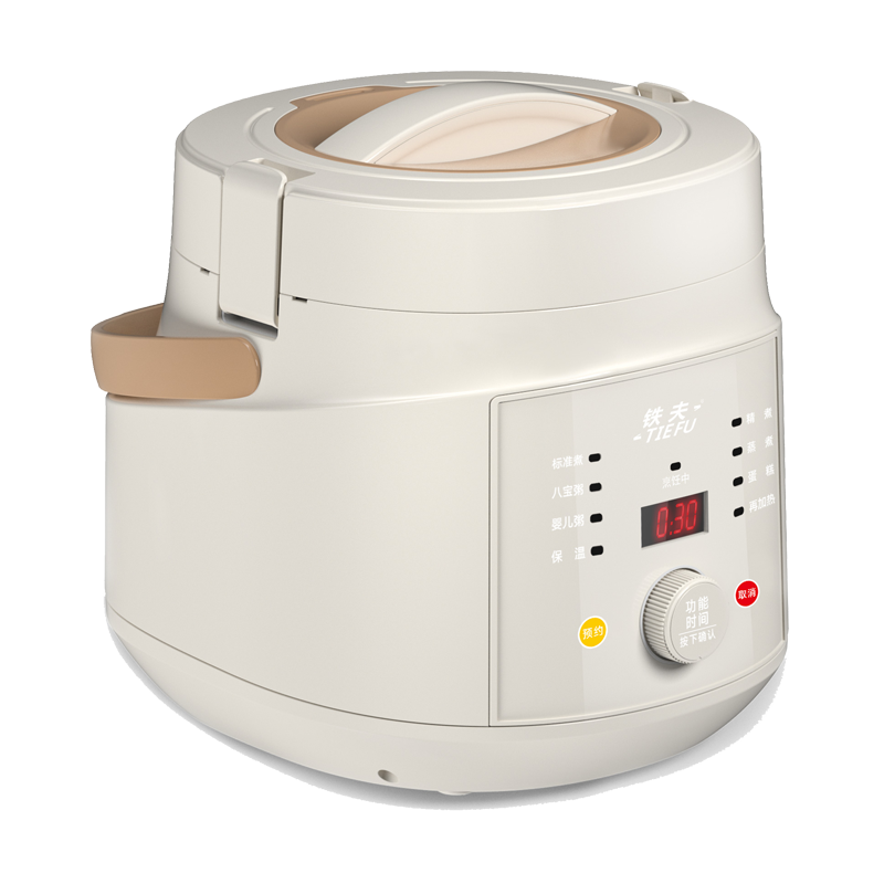 Push-button rice cooker