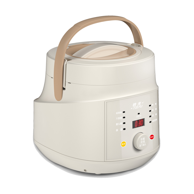 Push-button rice cooker